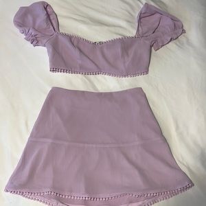 Fiona Skirt Set in Lilac